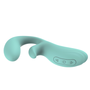 Vibrador de Clítoris y Punto G de Doble Motor y 10 Velocidades para Mujer, Resistente al Agua IPX7, Recargable por USB, de Silicona Flexible, Personalizable OEM/ODM - Product Image 1