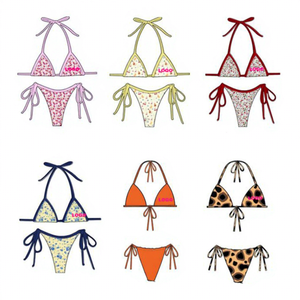 Fabricante de Trajes de Baño de Alta Calidad para Mujer Bikini de Playa con Impresión Digital y Logo Personalizado - Product Image 1