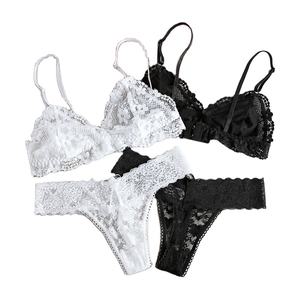 Lingerie dos nu confortable avec dentelle florale sans couture sous-vêtements taille basse pour courir gilet lanière - Product Image 1