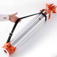 Trépied professionnel en alliage d'acier pour appareil photo, support de niveau laser horizontal avec bulle réglable, jaune/rouge, portée de mesure 24-150 cm