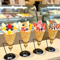 Modèle de crêpe artificielle réaliste pour vitrine de café, décoration de vitrine, accessoire de présentation alimentaire