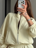 Ensemble deux pièces d'été pour femme : Sweat-shirt zippé et short décontracté, survêtement de détente, coupe ample, streetwear, vêtements personnalisés en gros