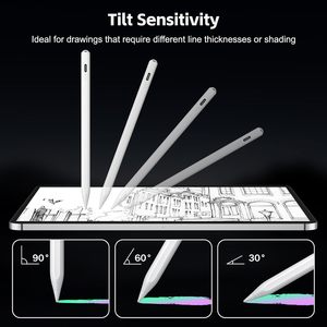 <span class=keywords><strong>Penna</strong></span> per <span class=keywords><strong>iPad</strong></span> <span class=keywords><strong>Pro</strong></span> M4 con 30 ore di autonomia, rilevamento del palmo, sensibilità all'inclinazione, attrazione magnetica, supporto a D, ricarica rapida Type-C, LED - Product Image 3