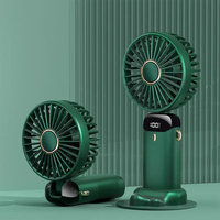 Mini ventilateur portable rechargeable USB pour chien, silencieux, pliable, avec écran LED, pour poussette, toilettage, rafraîchisseur d'air, pour promenade en extérieur, cadeau