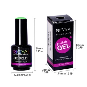 RISYAL Vernis à Ongles Gel Nouvelle Série Verte 15ml Nail Art Couleur Unie Modèle RL2316 Vente Chaude Transfrontalière Vente en Gros Usine - Product Image 1