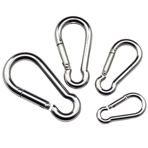 Gancho de Seguridad para Escalada en Roca, Mosquetón con Resorte, Clips de Sujeción, Ganchos de Elevación, Acero Inoxidable 304 Plateado - Product Image 6