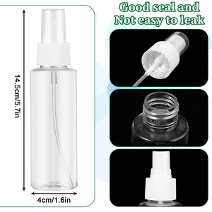 Colorful PET Plastic 60ml 80ml & 100ml Fine <b>Mist</b> Spray <b>Bottles</b> with Full Cover Pump Sayer for Perfume Use - Product Image 2