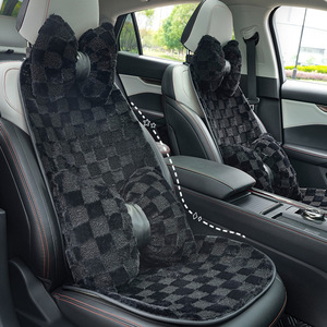 Cojín para Asiento de Coche Meige, Felpa Gruesa y Cálida para Invierno, Funda Universal para Asiento, Juego de 3-4 Piezas, Extra Suave para Uso en las Cuatro Estaciones - Product Image 1