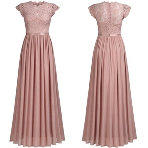 <span class=keywords><strong>Robe</strong></span> de soirée longue personnalisée pour femme, en dentelle florale, couleur pêche, pour demoiselles <span class=keywords><strong>d</strong></span>'<span class=keywords><strong>honneur</strong></span> - Product Image 6