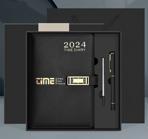 A5 6 Cuadernos de cuero de metal Anillo Seis agujeros Pu A6 Carpeta de anillos de cuero con tarjetero para Carpeta de ahorro de presupuesto Personal - Product Image 4