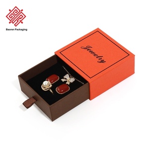 Baoren-Colgante de papel estilo cajón, pendiente, anillo, caja de exhibición, joyería, compras, embalaje, accesorios, regalo, caja vacía, venta al por mayor - Product Image 4