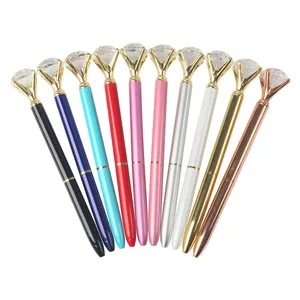 Kristal Grote Diamant Gel Tip 0.5Mm Middelpunt Roller Bal Gel Inkt Roller Balpen Student Pen Kantoorbenodigdheden