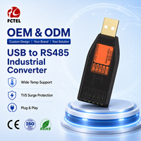 Convertisseur USB vers RS485, adaptateur série industriel isolé 3KV avec protection contre la foudre 6KV