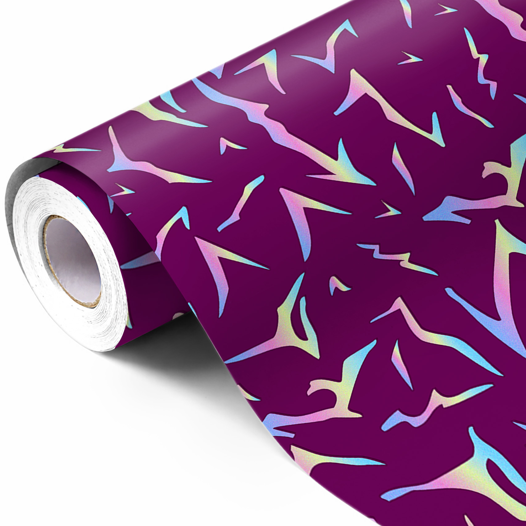 Kpop Purple Lightning - Coated Paper (Roll)