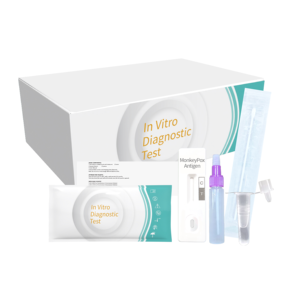 Kit <span class=keywords><strong>de</strong></span> Prueba Rápida <span class=keywords><strong>de</strong></span> Antígeno <span class=keywords><strong>de</strong></span> Viruela del Mono <span class=keywords><strong>de</strong></span> Alta Sensibilidad, Aprobado por la CE, Autoprueba, Resultado Rápido en 15 Minutos, IVD OEM/ODM - Product Image 1