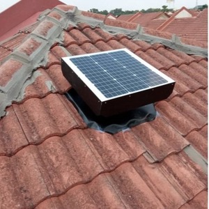 Ventilador Solar de 57 mm, 12 V, 18 V, 24 V, 36 V, Motor de Corriente Directa sin Escobillas de Metal, Ventilación Exterior - Product Image 4