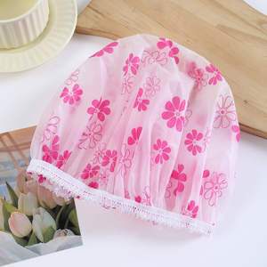 Vente en gros <span class=keywords><strong>de</strong></span> grands bonnets <span class=keywords><strong>de</strong></span> douche réutilisables pour femmes et filles, avec motifs floraux fantaisie, imperméables, couvre-cheveux, bonnets <span class=keywords><strong>de</strong></span> cuisine et <span class=keywords><strong>de</strong></span> <span class=keywords><strong>bain</strong></span> - Product Image 4