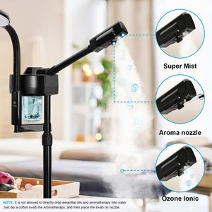 拡大鏡ライト付き プロフェッショナル 2-in-1 オゾン スチーマー イオン噴霧器 ヴェポライザー 美顔スチーマー - Product Image 2