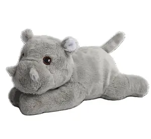 Yeni tasarım 100% geri dönüşümlü malzeme yalan hippo peluş oyuncak