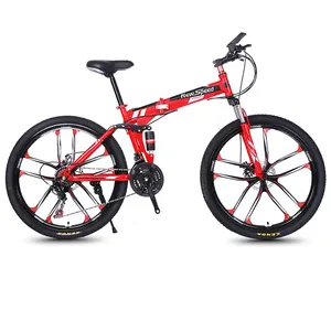 Oem 26 Inch Mountainbike Bycycli/29 Inch Fiets Vouwen Volledige Ophanging Mountainvouwfiets Verkoop Goedkope 27.5 29er Mannen Bicicleta