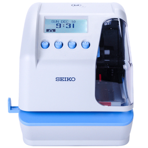 Máquina de Control de Asistencia SEIKO TP-50, Sello de Fecha y Hora Programable con Mecanismo de Impresión de 2 Líneas, Numeración, Sello de Tiempo Eléctrico - Product Image 2