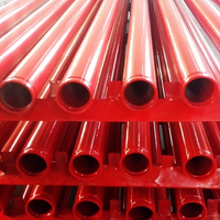Tubes de peinture rouge de vente chaude tuyau d'acier automatique de système de gicleurs d'incendie Q235 ASTM A795 tuyau d'acier enduit de poudre rouge lutte contre l'incendie