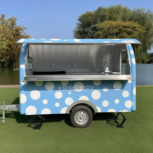 2025 Custom Pizza Hot Dog Cart Ice <b>BBQ</b> Grill Concession Mobile Truck Food Trailer With Porch - Product Image 2