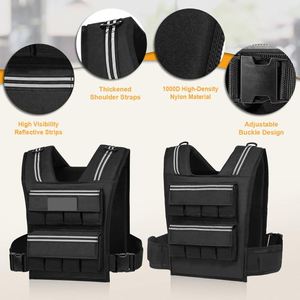 Gilet lesté à bandes réfléchissantes pour l'entraînement, la musculation et le renforcement musculaire - Product Image 4