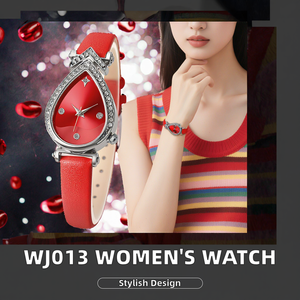 Customized Fashion Custom Logo Women's 30mm Chronograph Oval Alloy <b>Case</b> Glass Dial Pointer Quartz Leather <b>Watch</b> with Silver Band - Product Image 2