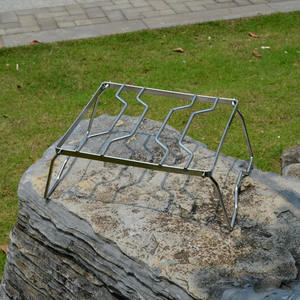 Support de cuisinière portable en acier inoxydable, 265x245x15mm, léger et pliable, pour le camping, le barbecue, le support de pot - Product Image 4