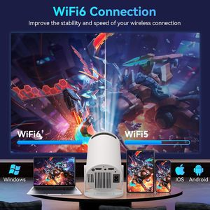 Bán Buôn 4K 720P Hy300 Hy300 Pro Mini Xách Tay 4K Android13 Ngắn Ném Máy Chiếu <span class=keywords><strong>Wifi</strong></span> LCD Rạp Hát Tại Nhà Chiếu Projecteur 4K - Product Image 3