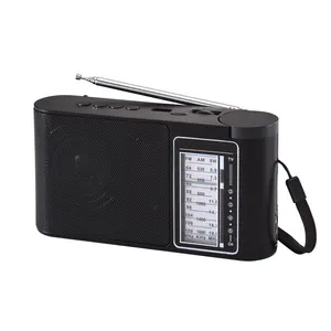 RS-661BT Pembuatan Multi Fungsi Hot Sale Rechargeable Radio dengan Mp3 Player Biru Gigi Fm Am Sw Multi Band