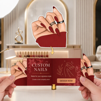 Cartes marketing personnalisées imprimées en offset sur carton, dépliants découpés, mini-cartes de visite pliées pour les marques commerciales