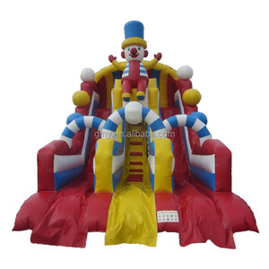 Gmy inflatables chú hề bouncy lâu đài <span class=keywords><strong>Inflatable</strong></span> Slide cho trẻ em inflables con tobogan sân chơi bơm hơi trượt - Product Image 1
