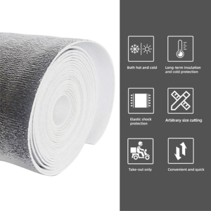 Material de aislamiento de papel de aluminio <span class=keywords><strong>XPE</strong></span>/EPE/IXPE Aislamiento reflectante para puerta de garaje Espuma de aislamiento térmico para exteriores - Product Image 6