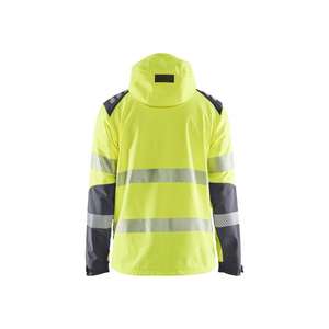 BLAKLADER - 449125133396S <b>Hi</b>-<b>Vis</b> <b>Softshell</b> <b>jacket</b> Yellow/Mid grey - EAN 7330509766538 <b>HI</b>-<b>VIS</b> WORKWEAR - Product Image 2