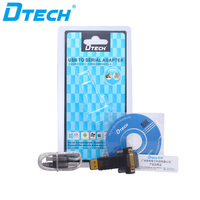 Adaptador Convertidor DTECH USB 2.0 a RS232 de 9 Pines Macho Serial DB9 para Windows 98/98SE/ME/XP/VISTA/WIN7