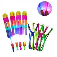 Flèche lumineuse LED en plastique pour lance-pierre, lumière rouge et bleue, épée volante, jouets de marché nocturne