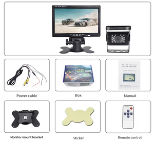 7-inch TFT LCD RCA cắm màn hình với 1080P AHD đảo ngược máy ảnh và Radar không thấm nước hệ thống đỗ xe cho xe buýt và xe thương mại - Product Image 6