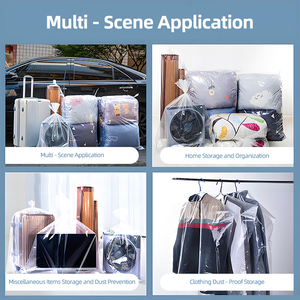 Grand sac de rangement transparent surdimensionné en PE auto-scellant en plastique épaissi pour vêtements couettes aliments pour animaux de compagnie gelée Sushi <span class=keywords><strong>chewing</strong></span>-<span class=keywords><strong>gum</strong></span> - Product Image 4