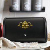 Boîte à pain en métal multi-usage multicolore pour ustensiles de cuisine, contenants de rangement de cuisine avec couvercle à roulettes