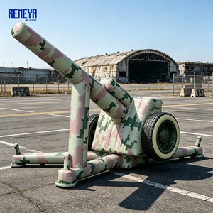 Obús Inflable REMEYA de Alta Fidelidad con Imitación de Señalización por Radar y Parche Reflectante para Simulaciones de Ejercicios - Product Image 1