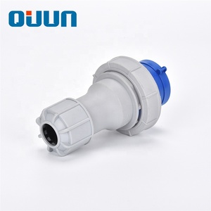 QUUN usine matériaux en Nylon 3Pin 32A ampare 220v IP67 étanche cuivre prise électrique industrielle prise connecteur support OEM - Product Image 4