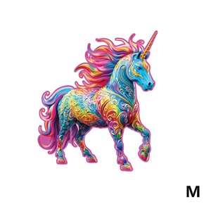 Hamailete đầy màu sắc 3D câu đố bằng Gỗ Độc Đáo bất thường động vật Ngựa ghép hình câu đố hộp trò chơi gỗ câu đố - Product Image 4