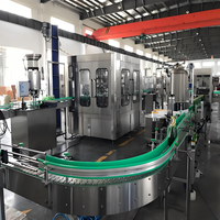 Hoogproductieve volautomatische 3-in-1 fruit sap, mineraalwater, bier, warmvulfabriek met pulpcontrole en etiketteermachines