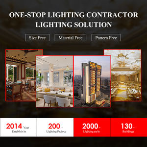 ECOJAS Luxury hotel banquet hall lampadario a led grandi luci fantasia soffitto cristalli lampadario moderno - Product Image 5