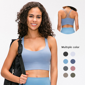 <span class=keywords><strong>Hot</strong></span> Sexy Girls <span class=keywords><strong>Fitness</strong></span> Ladies Girls Running Gym Sports Yoga Bra Tops para mujeres - Product Image 1
