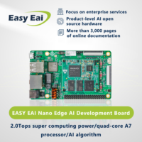 Kit de développement IA Rockchip RV1126 Easy Eai sur carte en bois aggloméré, carte de développement embarquée ARM Linux / électronique / Zero / Meshtastic