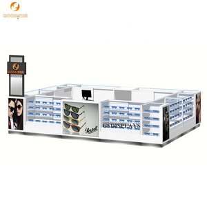 GỖ Kính hiển thị đứng cho kính kiosk trung tâm mua sắm Kính mát bằng gỗ kiosk truy cập cửa hàng bán lẻ Showcase - Product Image 3