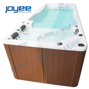 JOYEE 2021 Outdoor Intex <strong>Rectangular</strong> Endless 4.8m Used <strong>Large</strong> Dual Zone Swim Spa Balboa Container Swimming Spa Pool for Sales - Product Image 2